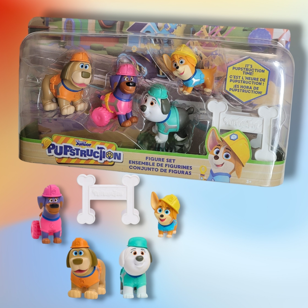 Disney Junior Pupstruction 5-Piece Figure Set NEW